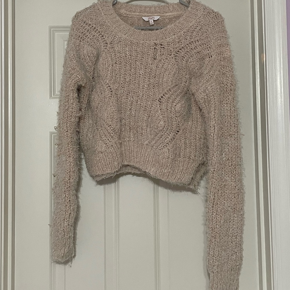Candies Cropped Very Fluffy Sweater